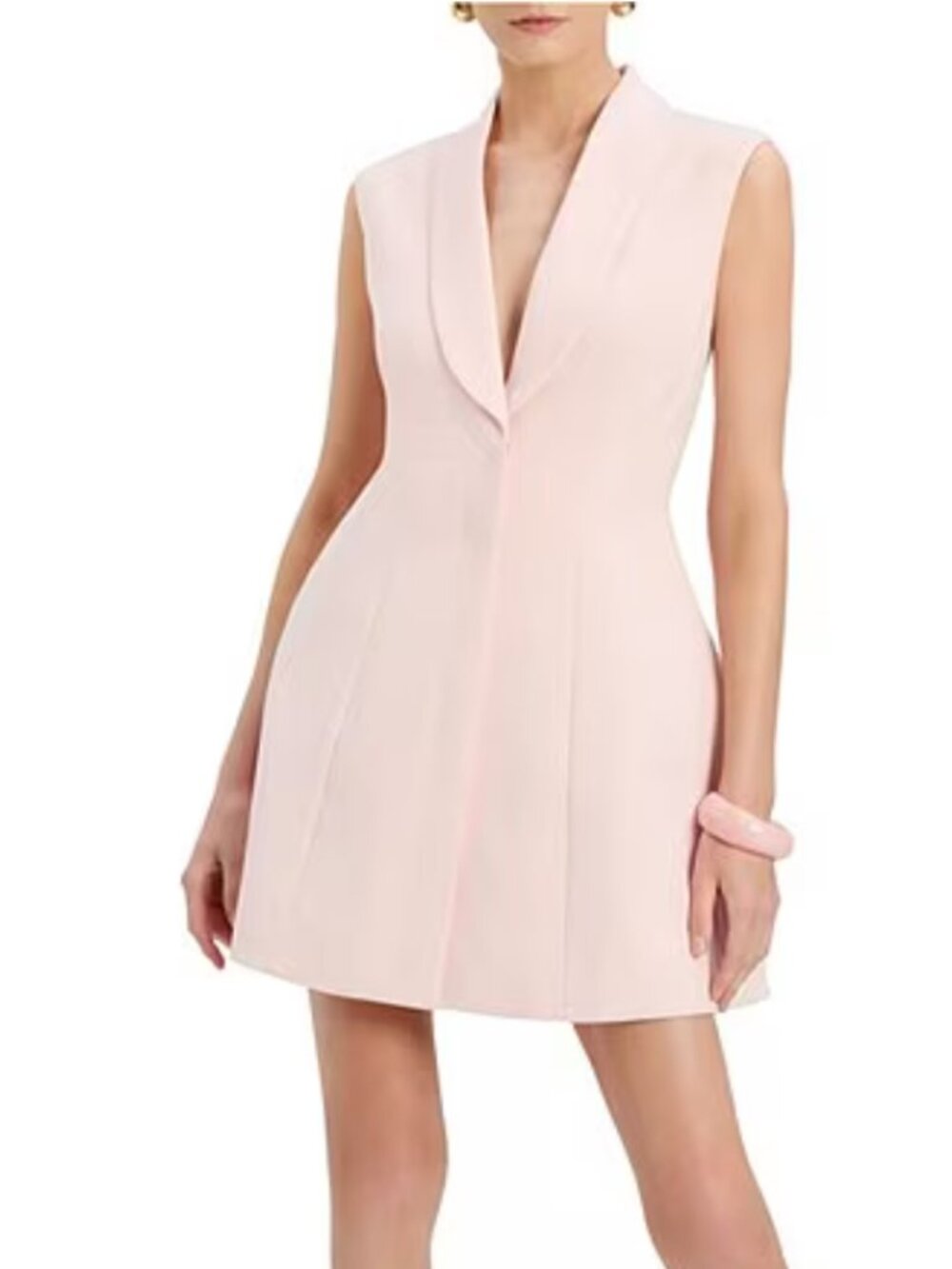 Bardot Destene Hourglass Mini Dress Soft Pink